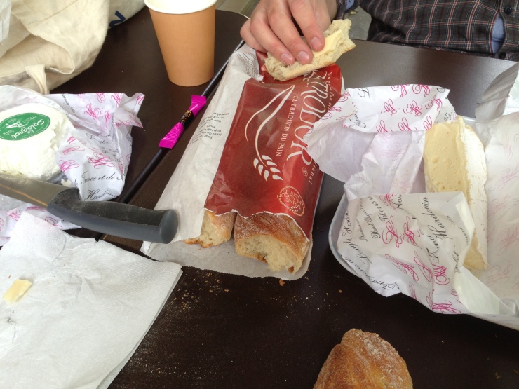 The three best C's in life: Coffee, Croissants and Cheese