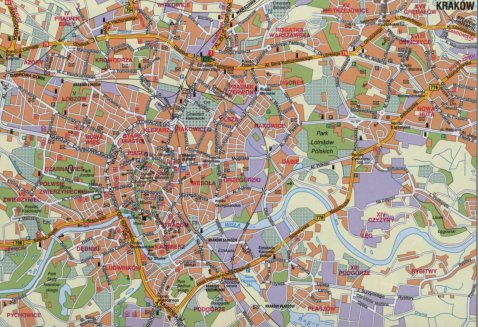 Navigating foreign cities can be confusing, but when you nail it... it's an awesome feeling! http://www.chamberofcommerce.pl/map-of-krakow/map-of-krakow.jpg